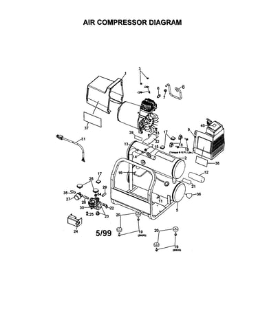 Air compressor diagram