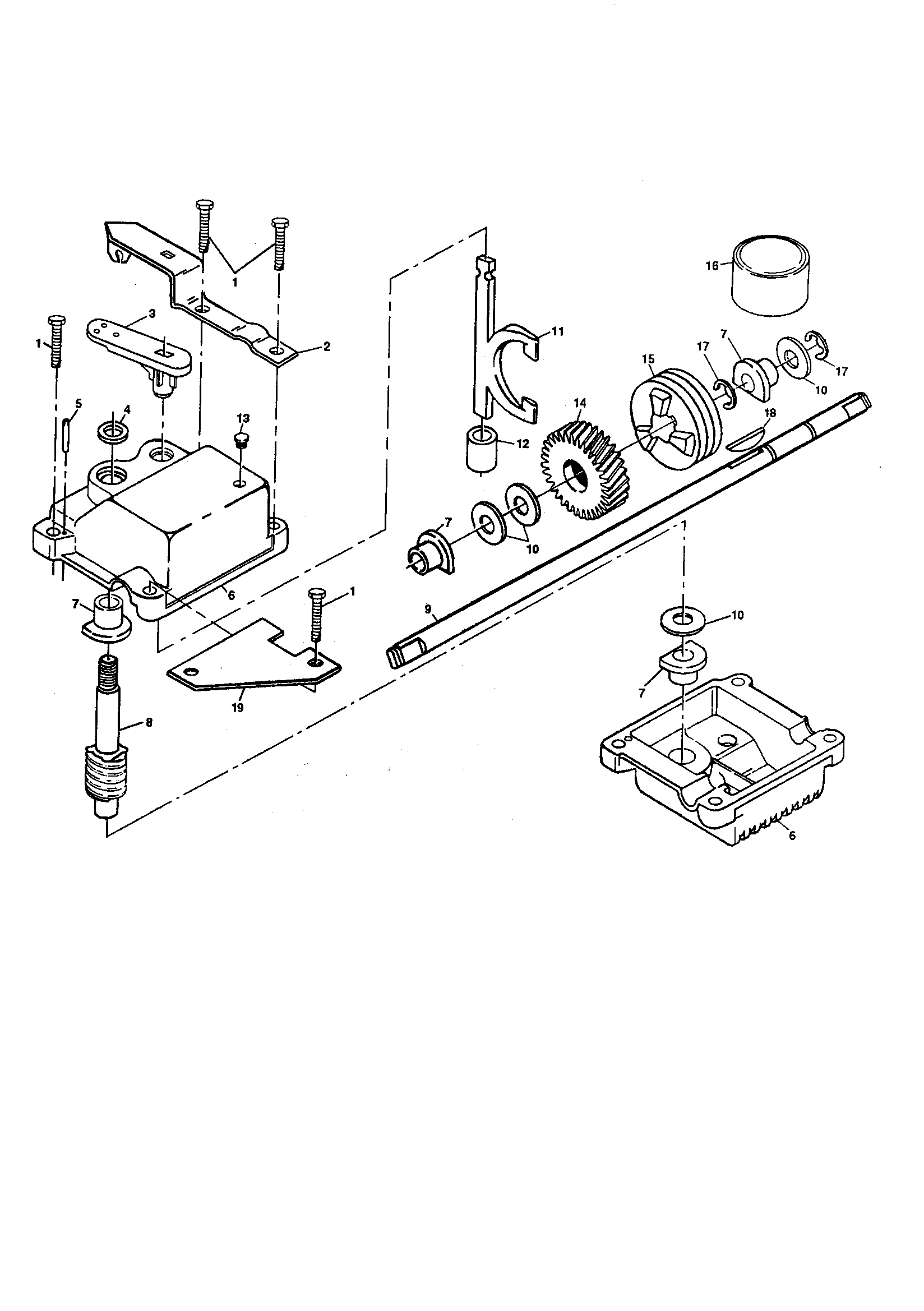 Gear case assembly 702511