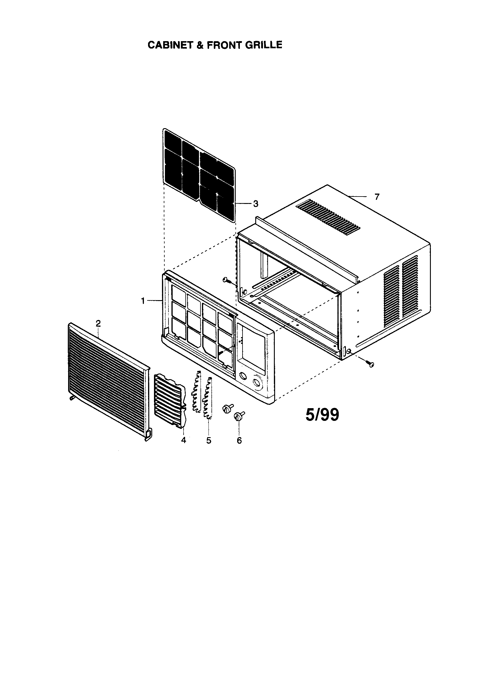 CABINET AND FRONT GRILLE