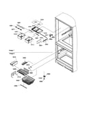 Crisper assembly/freezer feature