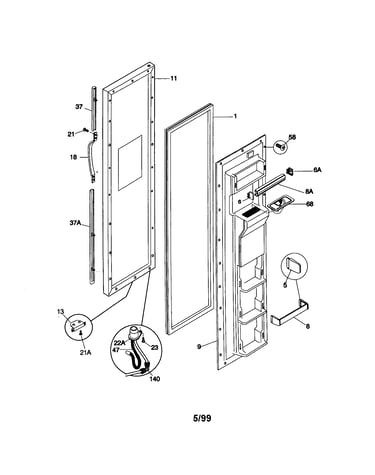 Freezer door