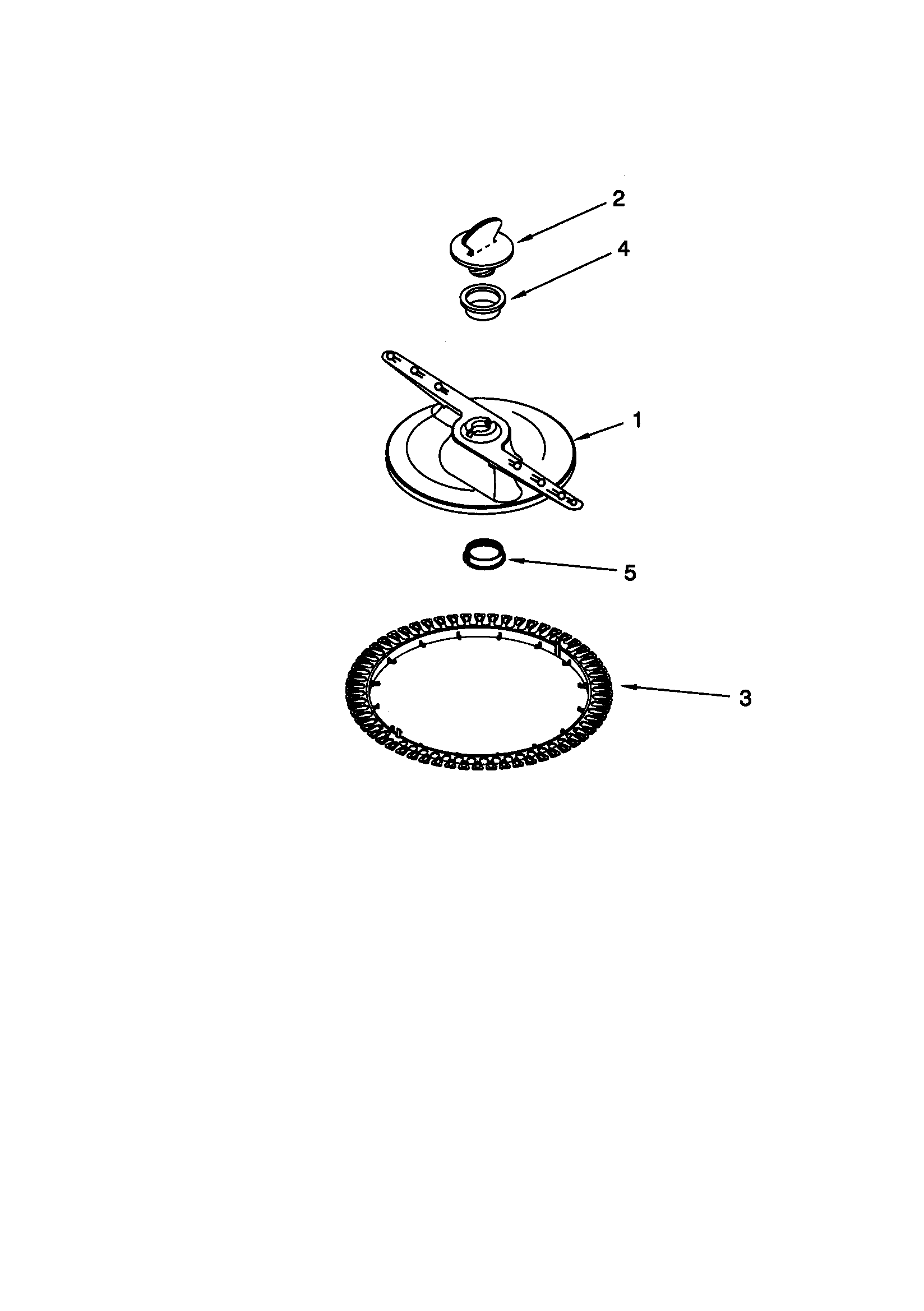 Lower washarm/strainer