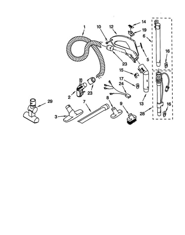 Hose and attachment