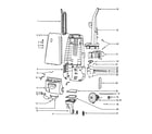 Eureka 4479AT handle and motor housing diagram