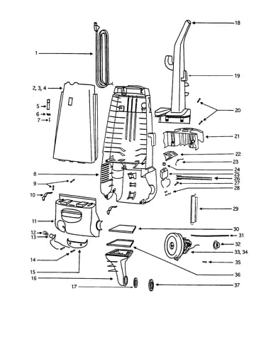 Handle and motor housing