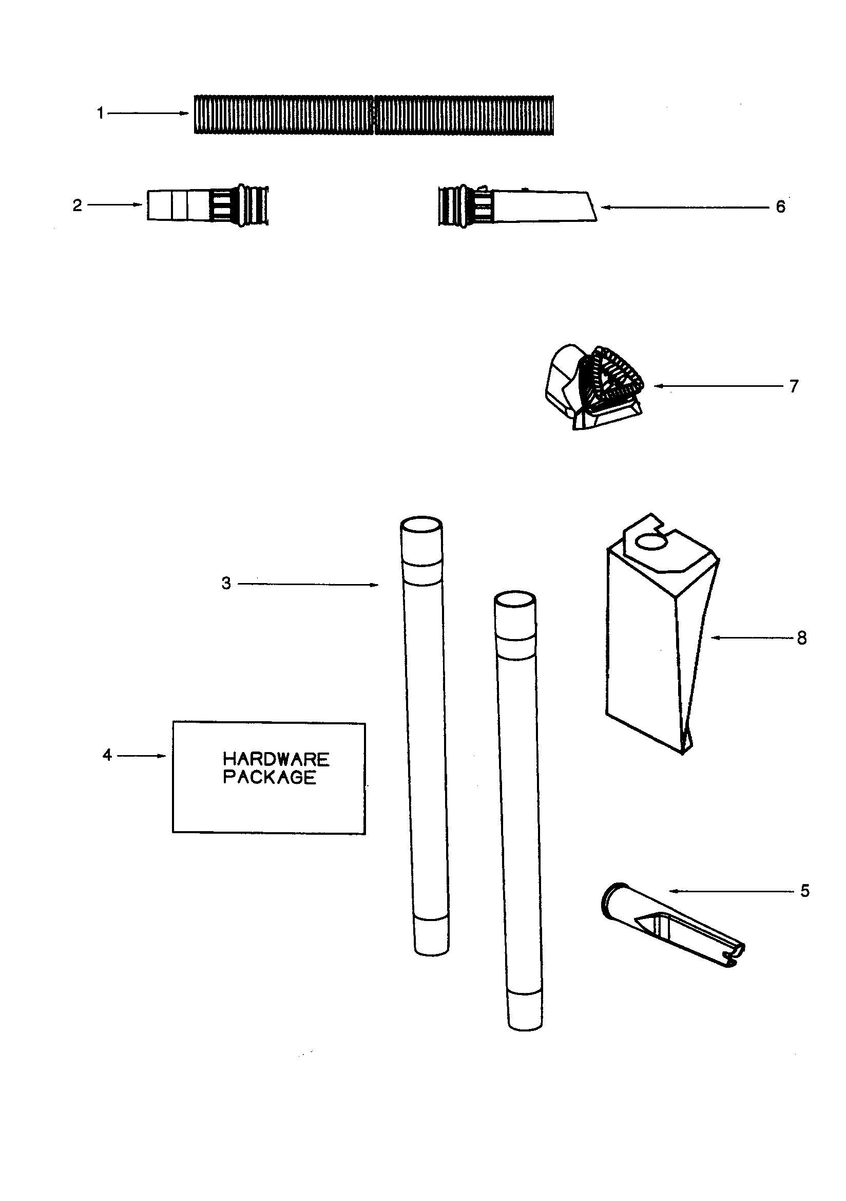 HOSE AND ATTACHMENTS