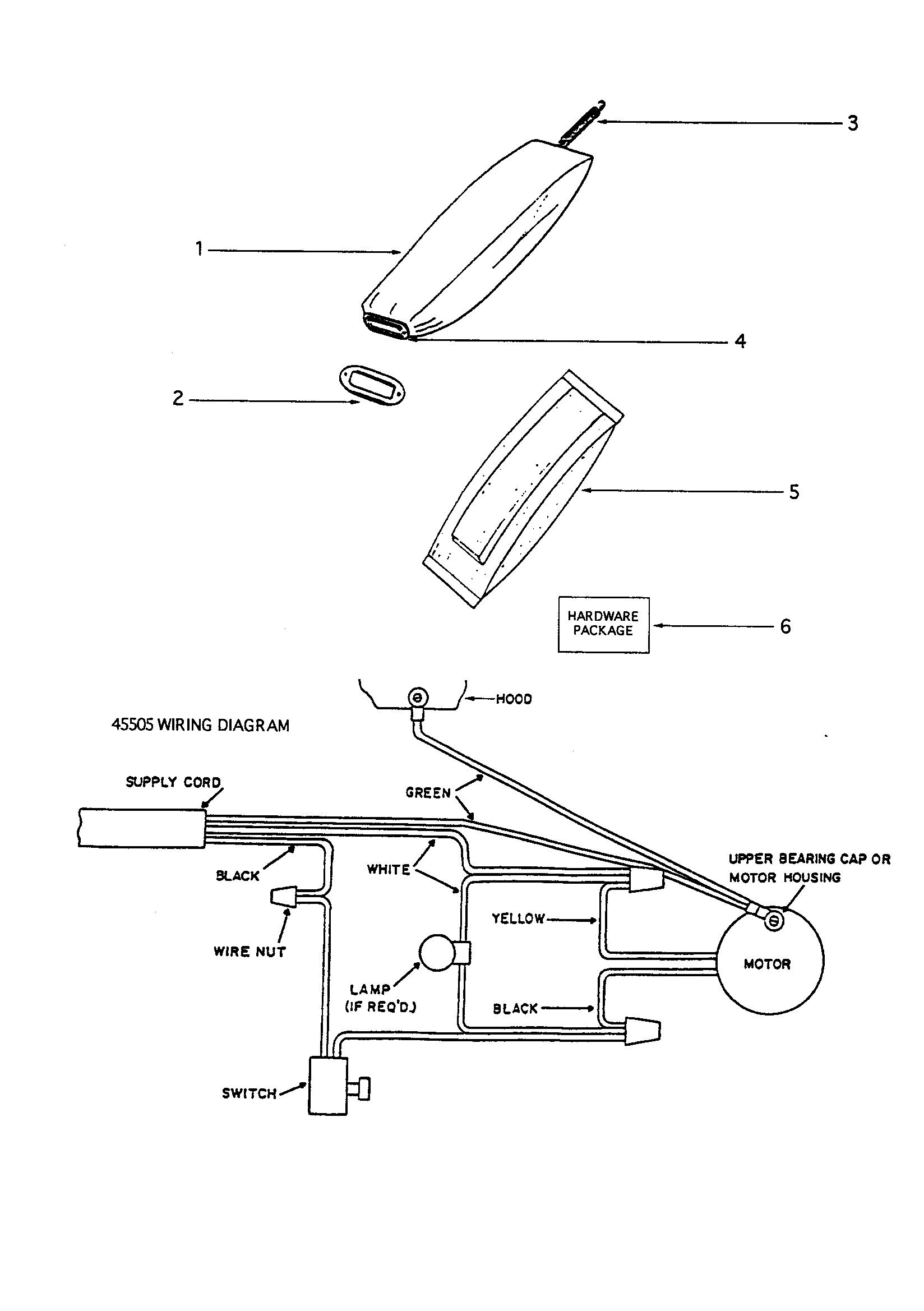 BAG ASSEMBLY AND WIRING DIAGRAM