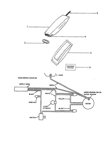 Bag assembly and wiring diagram