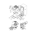 Amana TSI19VE-P1306402WE interior cabinet/drain block diagram