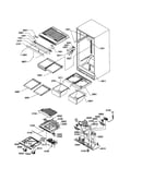 Interior cabinet/drain block
