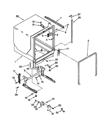 Tub and frame