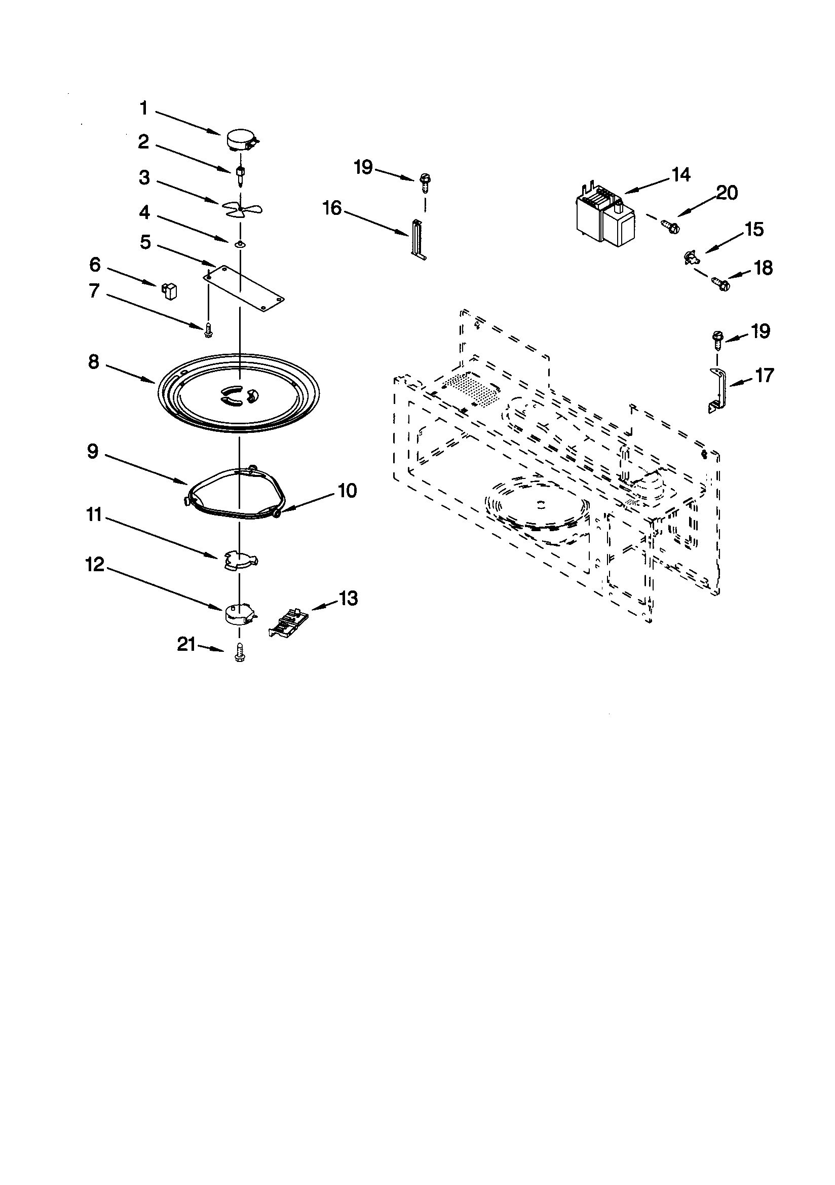 Magnetron and turntable
