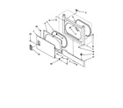 Whirlpool LTE6234DZ1 dryer front panel and door diagram