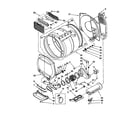 Whirlpool LTE6234DQ1 dryer bulkhead diagram