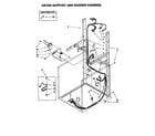Whirlpool LTE6234DZ1 dryer support and washer harness diagram