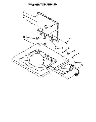 Washer top and lid