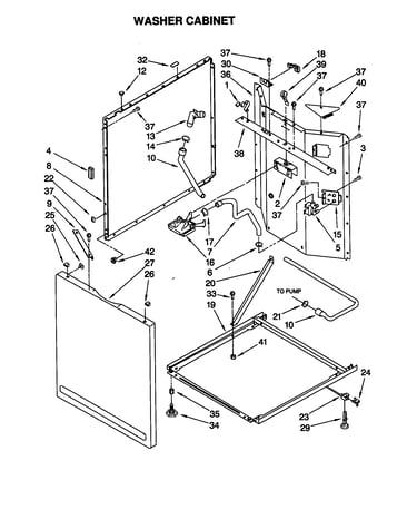 Washer cabinet