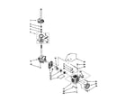 Whirlpool LTE6234DQ1 brake/clutch/gearcase/motor/pump diagram
