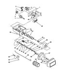Motor and ice container