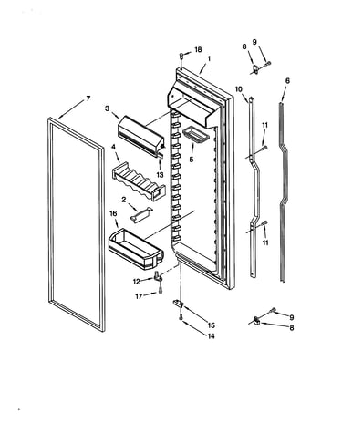 Refrigerator door