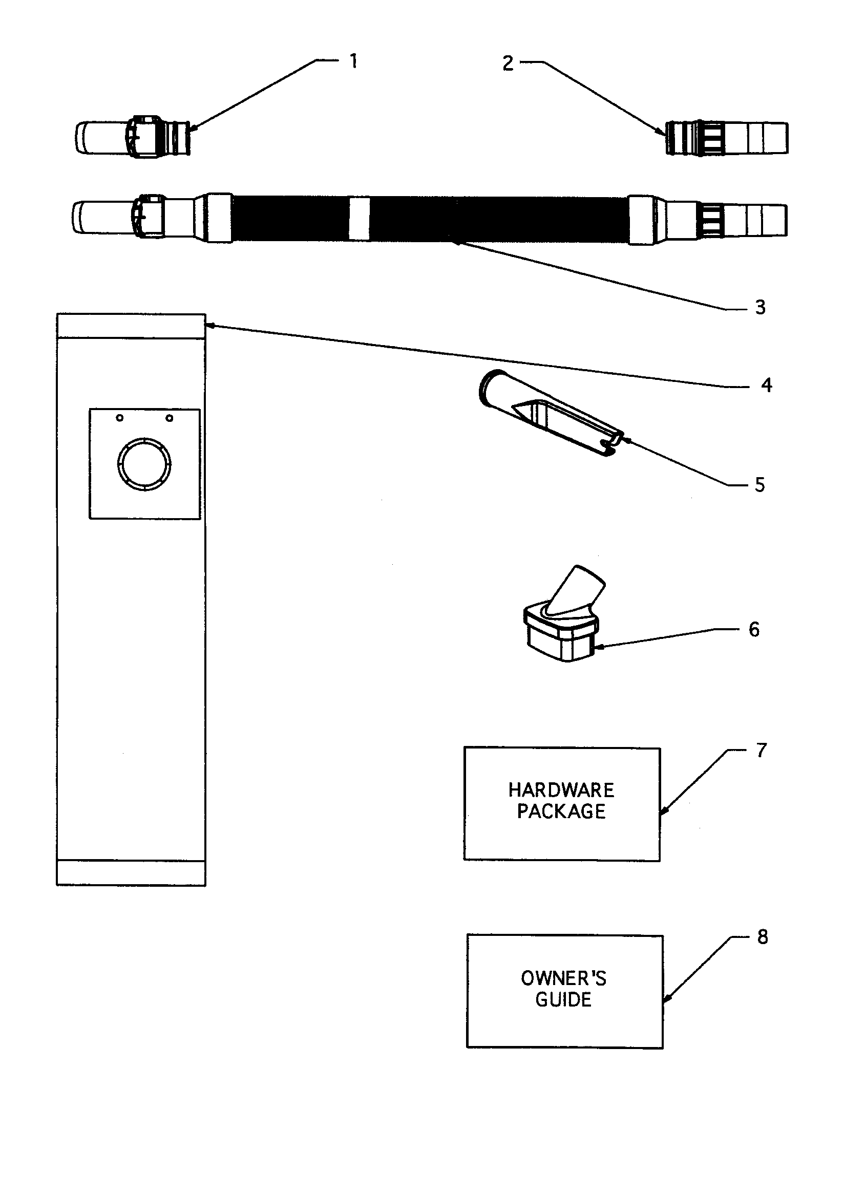 HOSE AND ATTACHMENTS