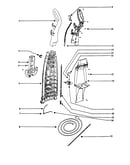 Handle and rear housing