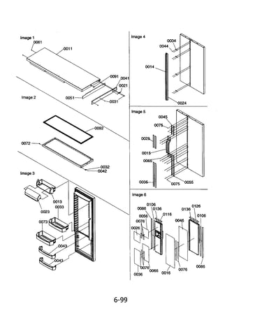 Refrigerator door/door trim/handles
