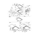Amana SRD23V-P1315306WL dell/shelves/crisper/accessories diagram