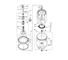 Kenmore 11020802990 agitator/basket/tub diagram