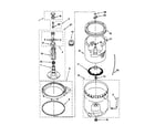 Kenmore 11010852990 agitator/basket/tub diagram