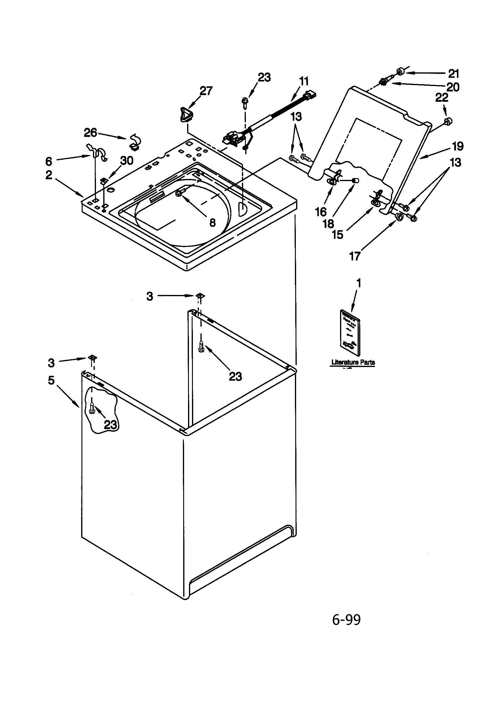 Top and cabinet