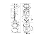 Kenmore 11010502990 agitator/basket/tub diagram
