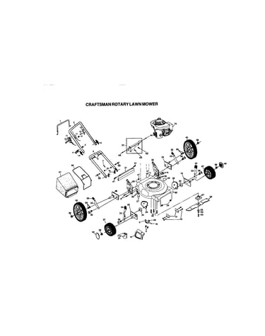 Craftsman rotary lawn mower