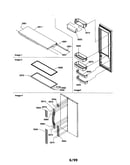 Refrigerator door/door trim/handles
