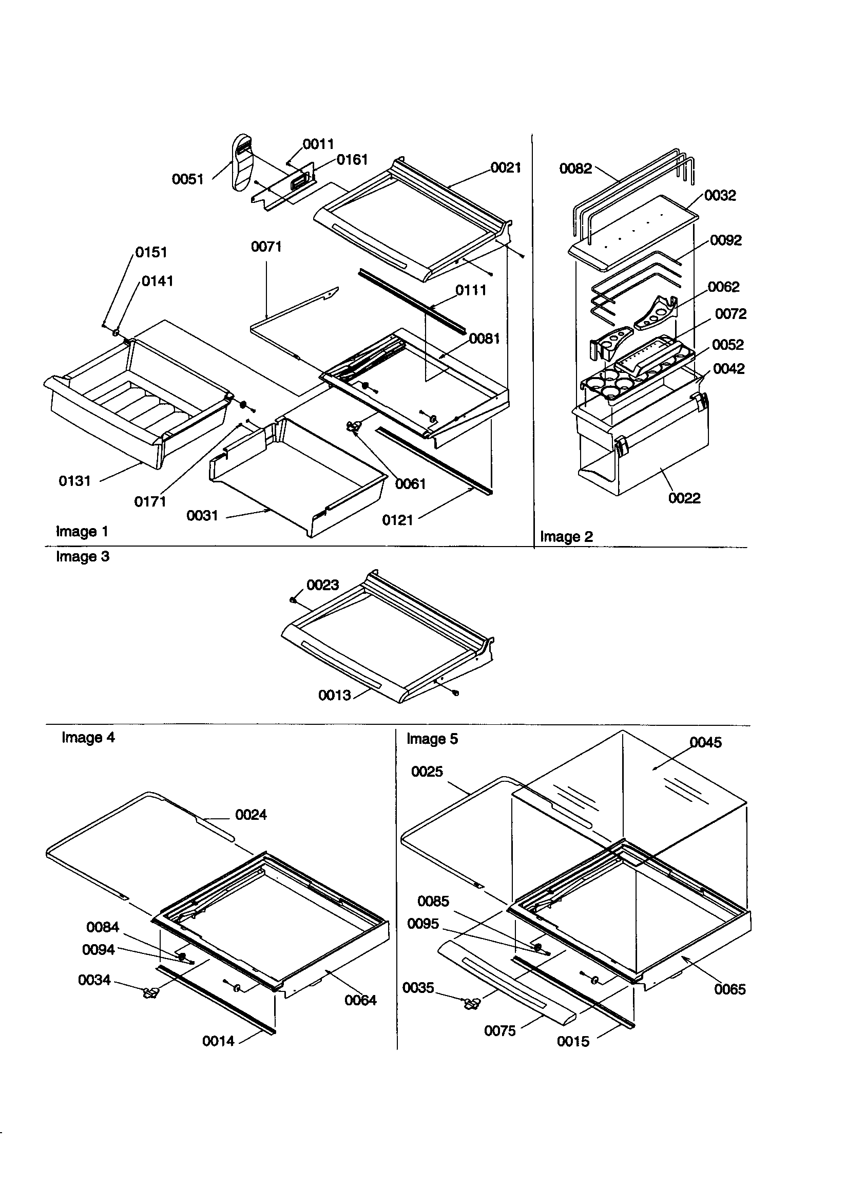 Dell/shelves/crisper/accessories