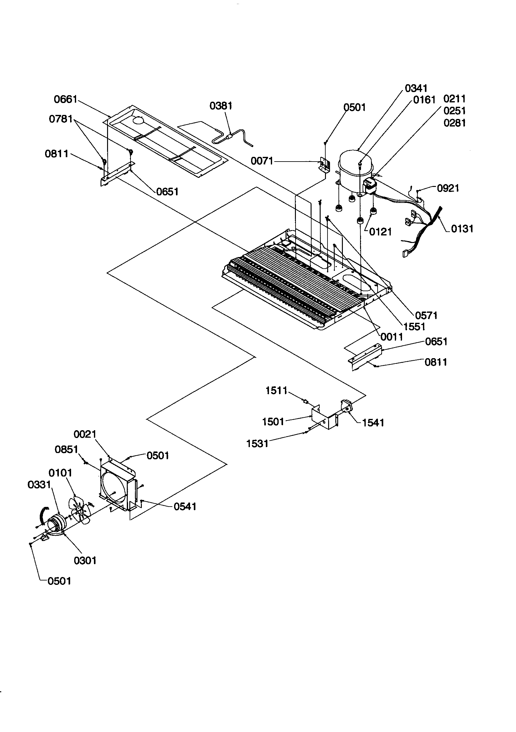 Machine compartment and muffler