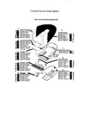 Colored service parts matrix