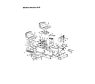 MTD 13AM675G062 seat and main frame diagram