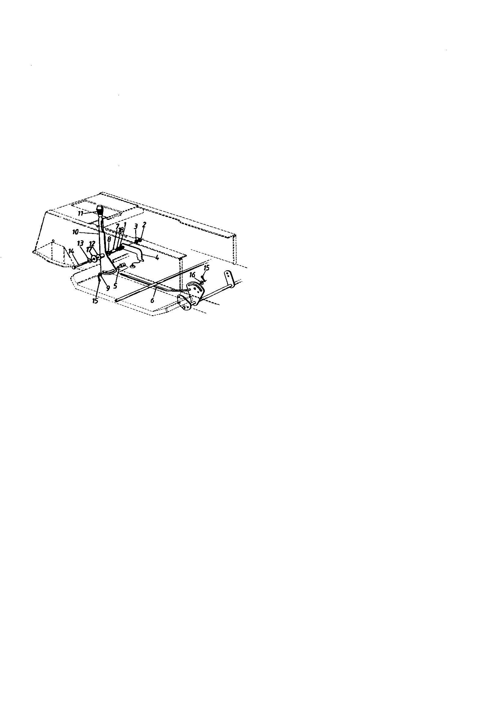 Speed shaft lever