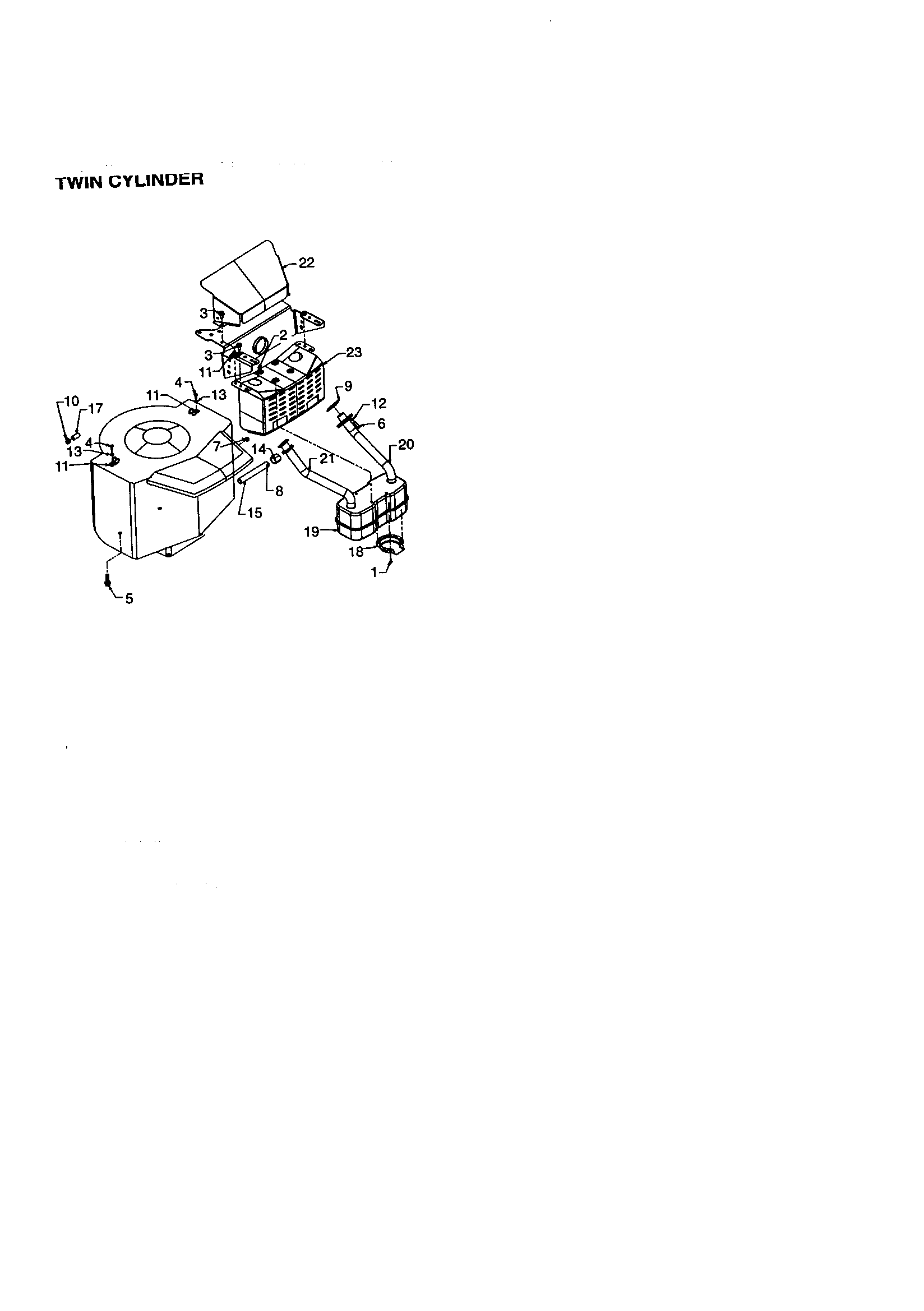 Twin cylinder
