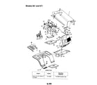 MTD 661 grille/ hood and fender diagram
