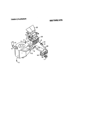 Twin cylinder air flow