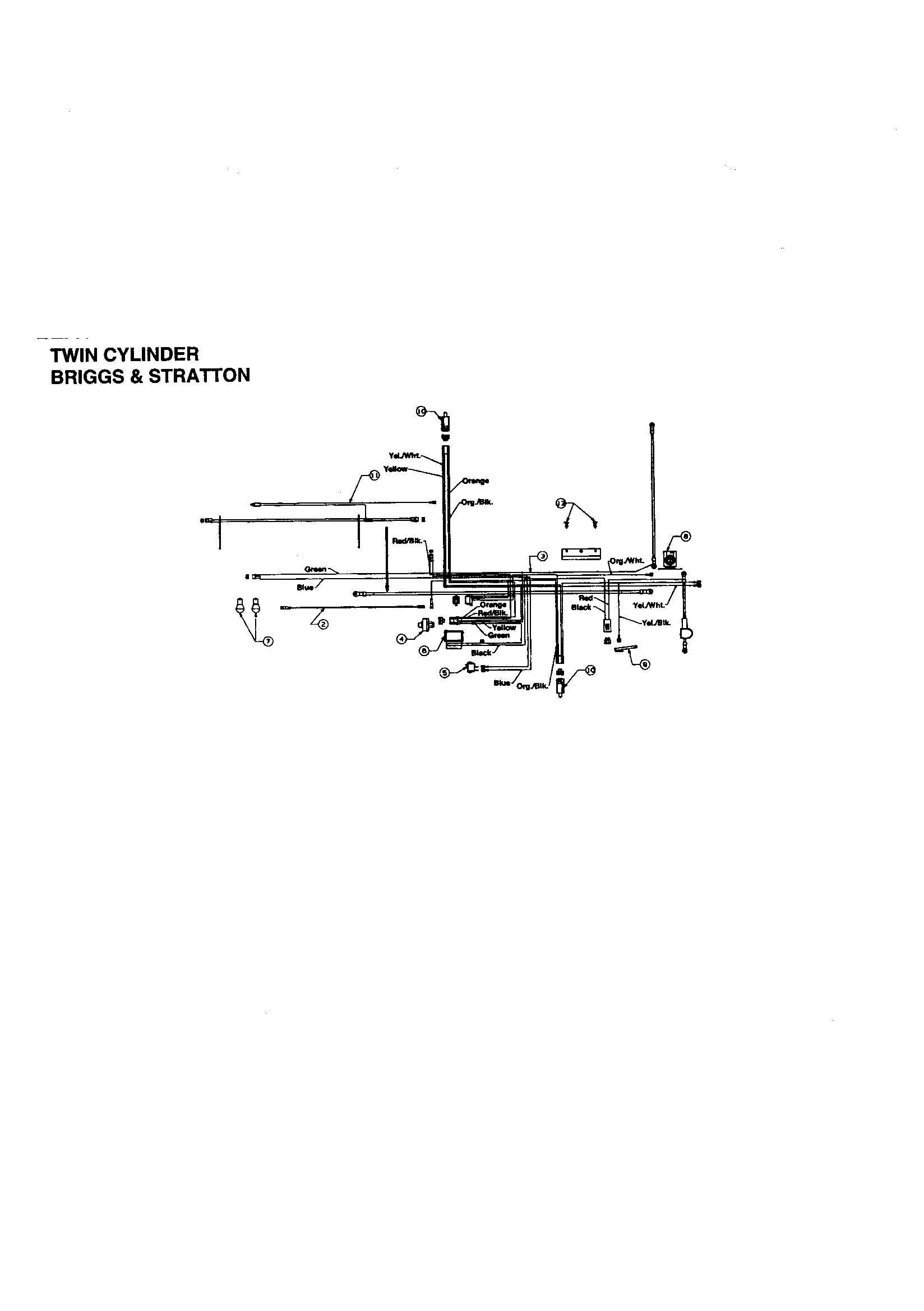 B&S TWIN CYLINDER WIRING