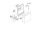 Bosch SHU4302 door assembly diagram