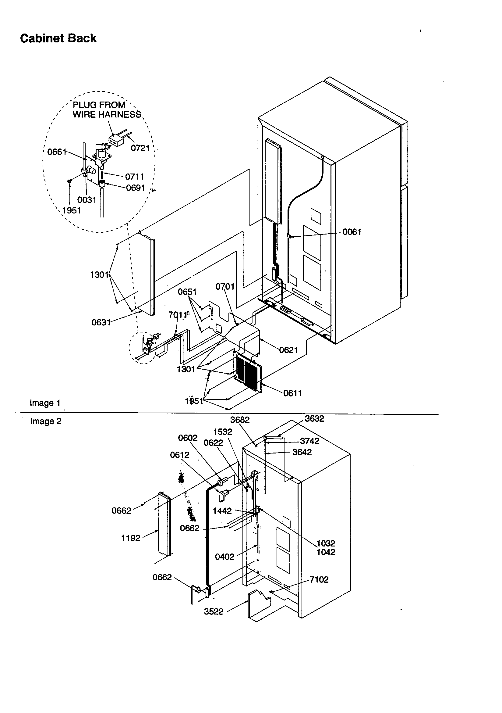 Cabinet back