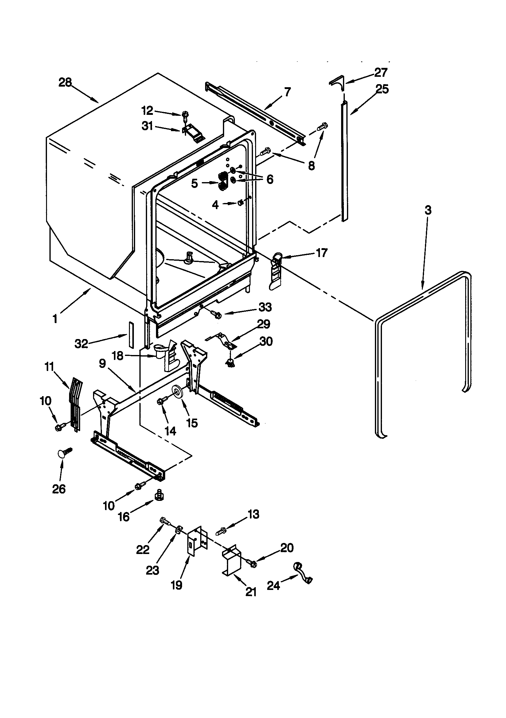 TUB AND FRAME