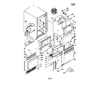 KitchenAid KUIS185EBL0 cabinet liner and door diagram