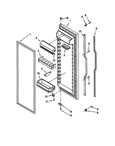 Refrigerator door