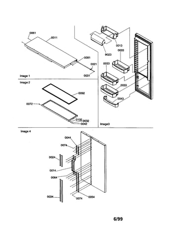 Refrigerator door/trim/handles