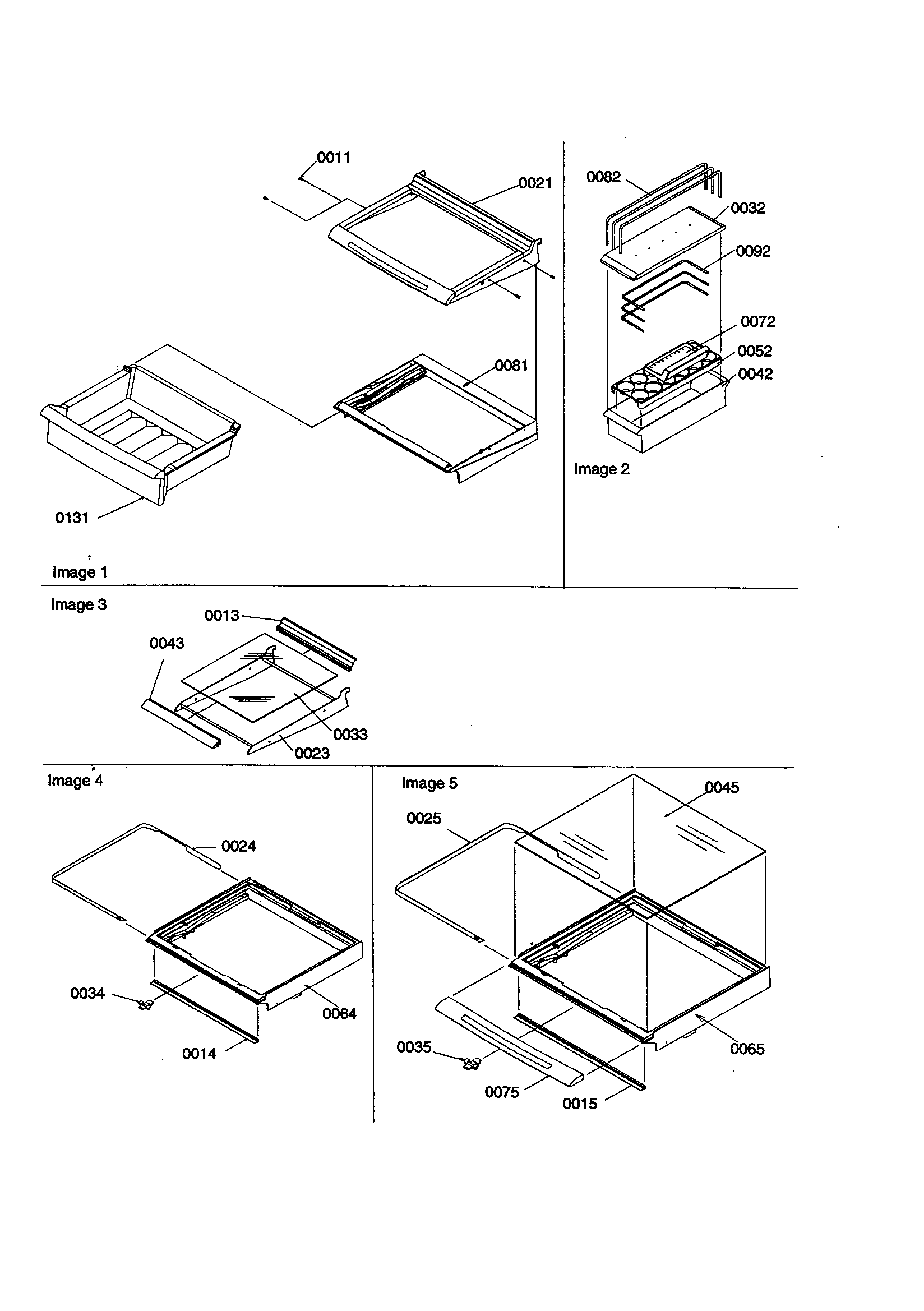 Deli/shelves/crisper/accessories